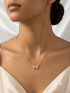 Shimmering Crystal Butterfly Magnetic Pendant Necklace
