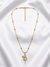 Serpentine Pendant with Beaded Chain Necklace
