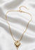 Dripping Heart with Cubic Zircon Inside Pendant Necklace
